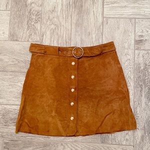 Zara Suede Mini Skirt